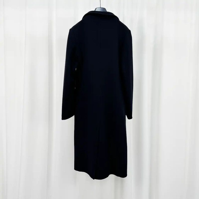 Max Mara MaxMara Black Wool Coat for Women 0089 Size S / US 4 / IT 40 - 2 Thumbnail