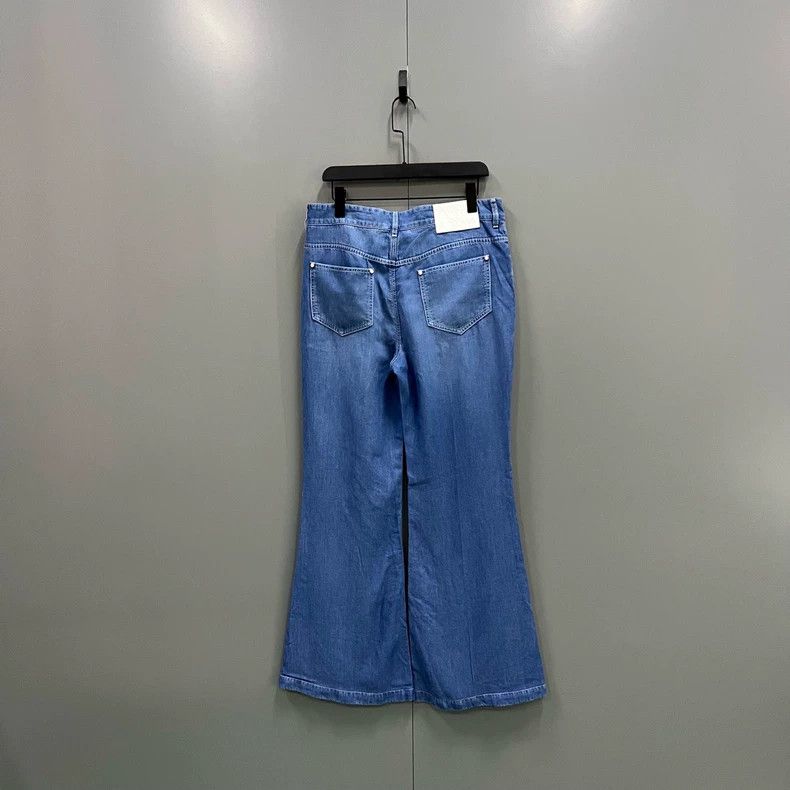 Louis Vuitton LV Pearl Button Flared Denim Pants Size 48 - dmc Size US 38 / EU 54 - 2 Thumbnail