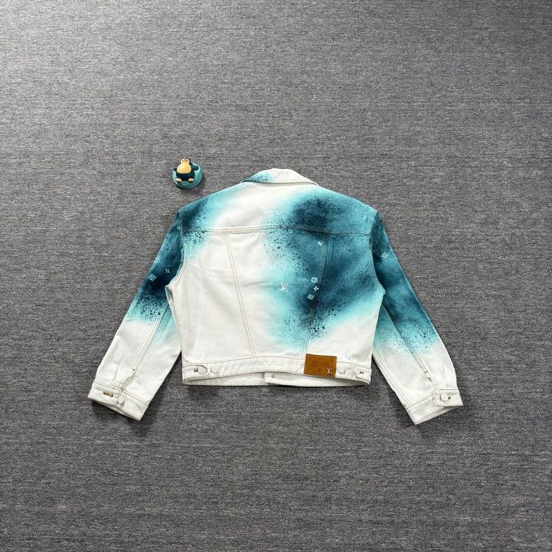 Louis Vuitton LV Ink Splatter Denim Jacket - dmc Size US M / EU 48-50 / 2 - 2 Thumbnail