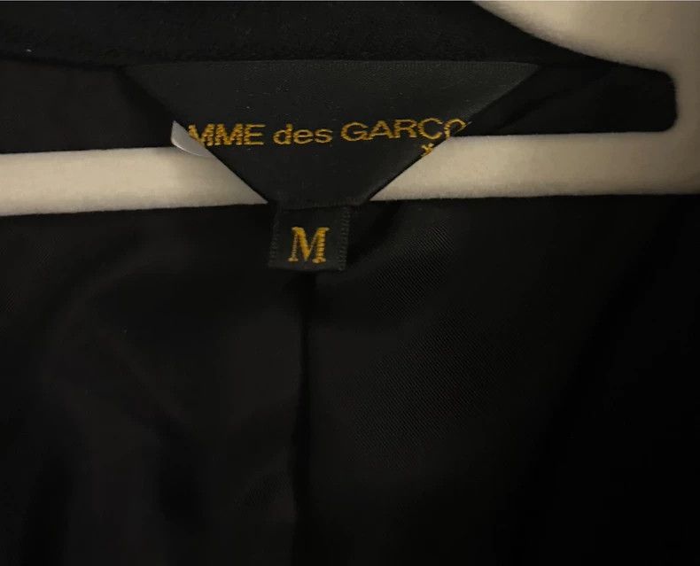 Comme des Garcons CDG Black Blazer Coat with Velvet Hem - dmc Size US M / EU 48-50 / 2 - 6 Thumbnail