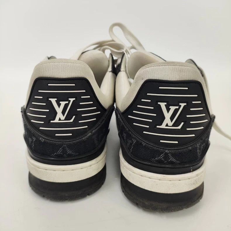 Louis Vuitton LV Black Leather Sneakers Size 43 - dmc Size US 10 / EU 43 - 3 Thumbnail