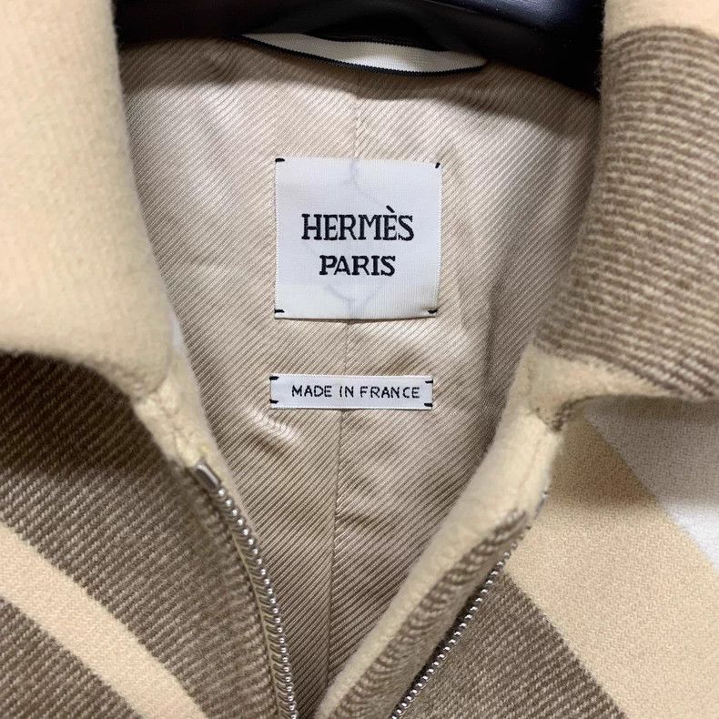 Hermes Hermes Striped Wool Coat - dmc Size US M / EU 48-50 / 2 - 3 Thumbnail