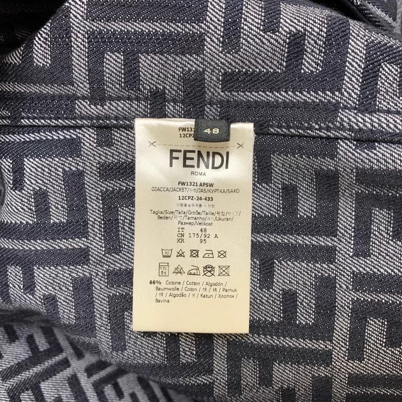 Fendi Fendi 24 Corduroy Denim Jacket - dmc Size US M / EU 48-50 / 2 - 4 Thumbnail
