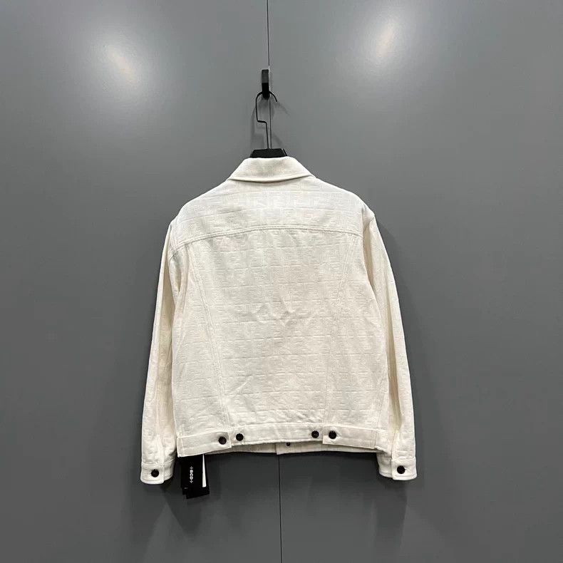 Fendi Fendi Beige Double F Denim Jacket - dmc Size US M / EU 48-50 / 2 - 2 Thumbnail