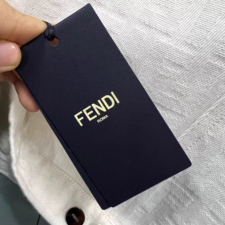 Fendi Fendi Beige Double F Denim Jacket - dmc Size US M / EU 48-50 / 2 - 5 Thumbnail