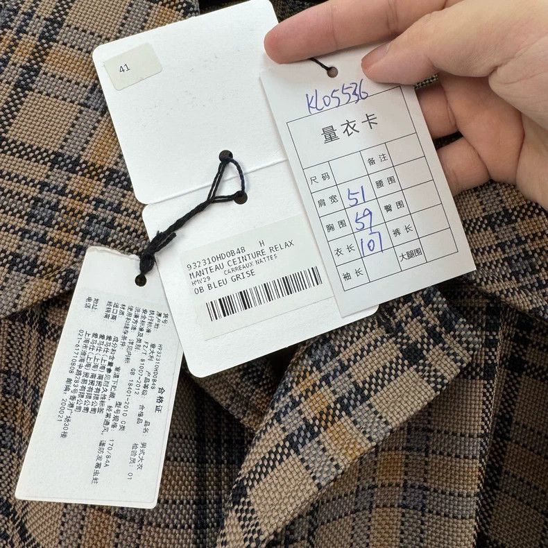 Hermes Hermes Plaid Trench Coat - dmc Size US L / EU 52-54 / 3 - 8 Thumbnail