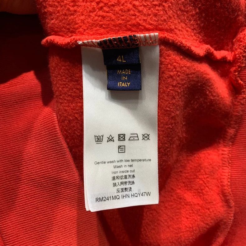 Louis Vuitton Louis Vuitton Red Graffiti Logo Hoodie - dmc Size US L / EU 52-54 / 3 - 8 Thumbnail