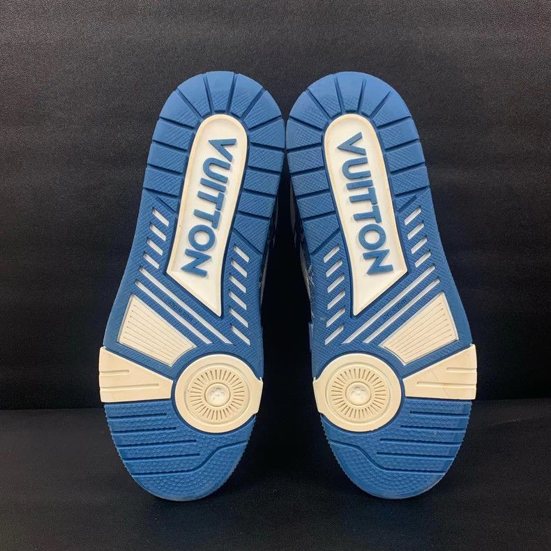 Louis Vuitton Louis Vuitton Trainer Blue Denim Sneakers - dmc Size US 8 / EU 41 - 8 Thumbnail