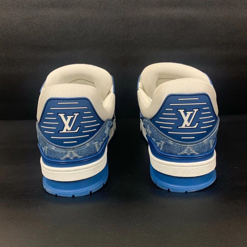 Louis Vuitton Louis Vuitton Trainer Blue Denim Sneakers - dmc Size US 8 / EU 41 - 5 Thumbnail
