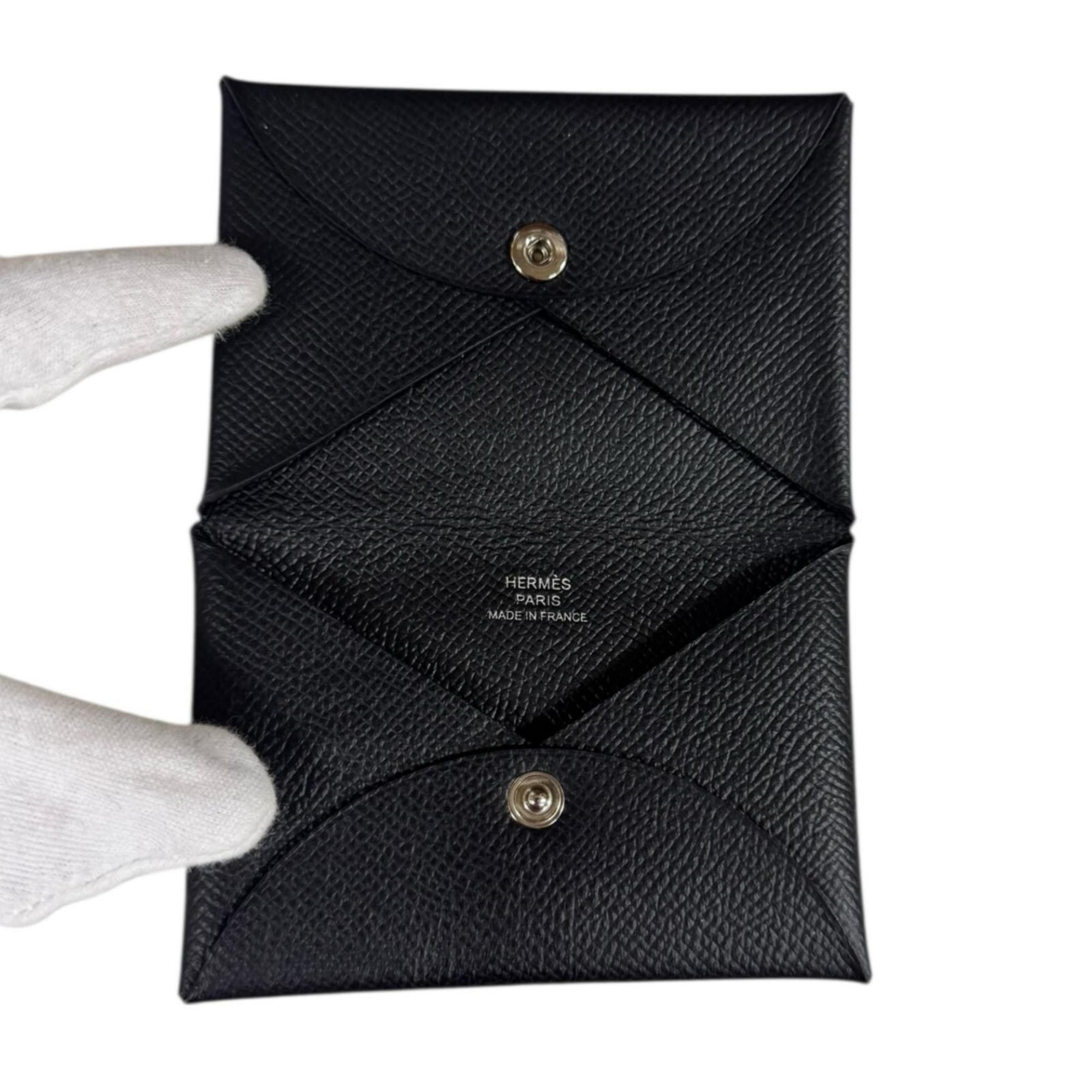 Hermes Hermes Hermès Calvi card case, leather, unisex. Size ONE SIZE - 6 Thumbnail