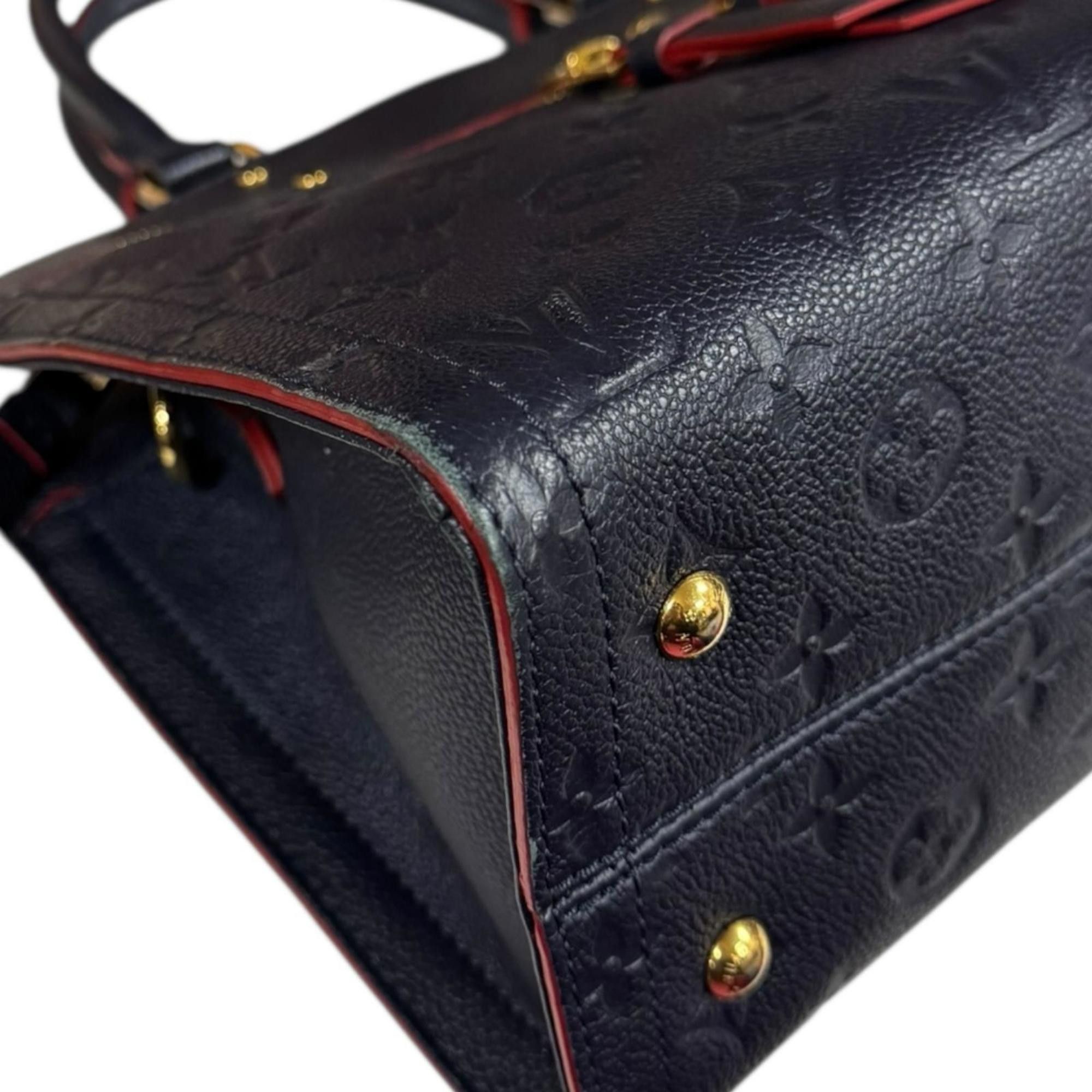Louis Vuitton Louis Vuitton Three PM Monogram Empreinte Shoulder Bag, M54195, Navy, Women's, LOUIS VUITTON Size ONE SIZE - 8 Thumbnail