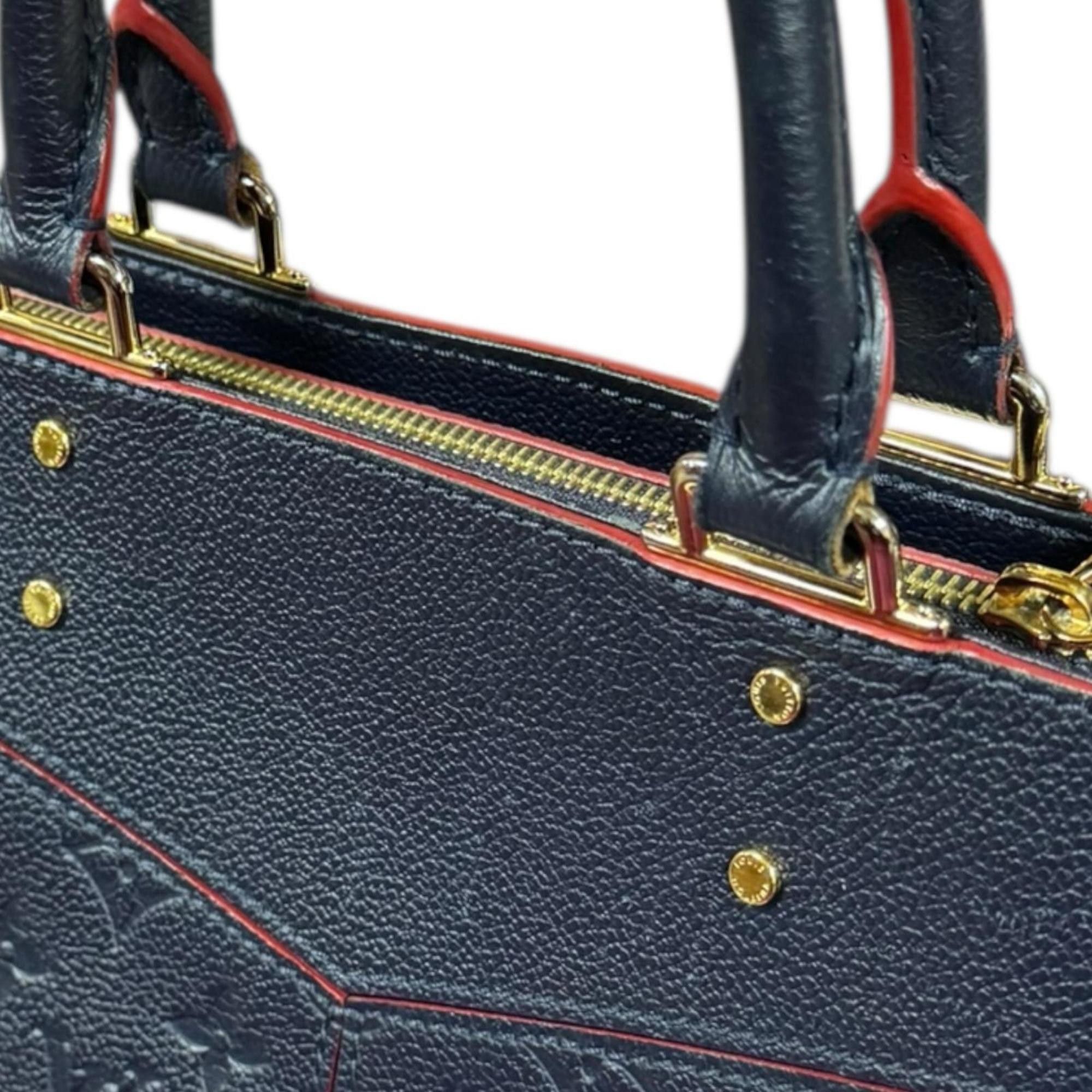 Louis Vuitton Louis Vuitton Three PM Monogram Empreinte Shoulder Bag, M54195, Navy, Women's, LOUIS VUITTON Size ONE SIZE - 12 Thumbnail