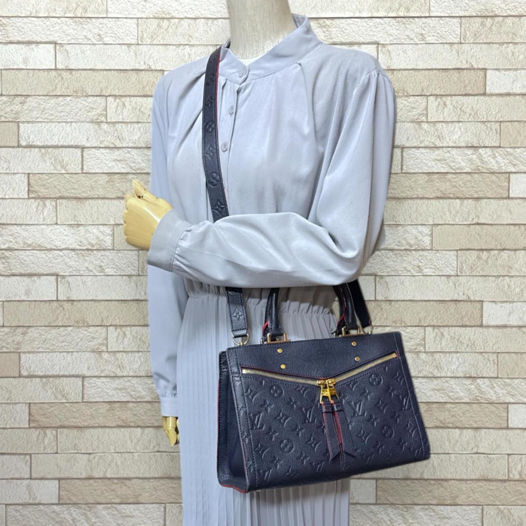Louis Vuitton Louis Vuitton Three PM Monogram Empreinte Shoulder Bag, M54195, Navy, Women's, LOUIS VUITTON Size ONE SIZE - 2 Thumbnail