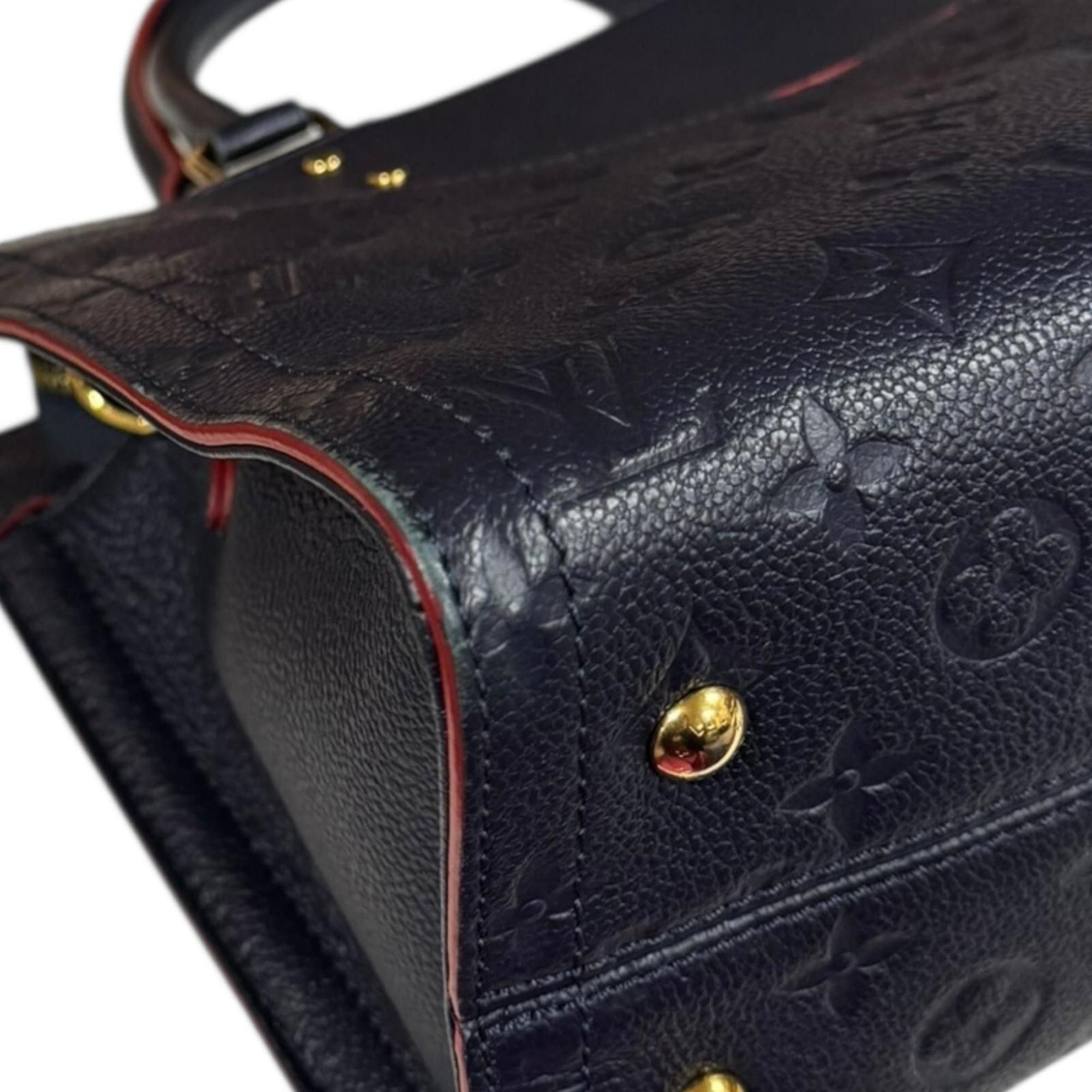 Louis Vuitton Louis Vuitton Three PM Monogram Empreinte Shoulder Bag, M54195, Navy, Women's, LOUIS VUITTON Size ONE SIZE - 10 Thumbnail