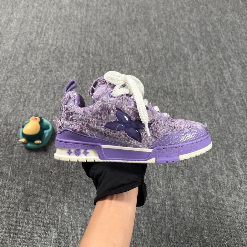 Louis Vuitton LV Skate Purple Casual Sneakers - dmc Size US 6 / EU 39 - 9 Thumbnail