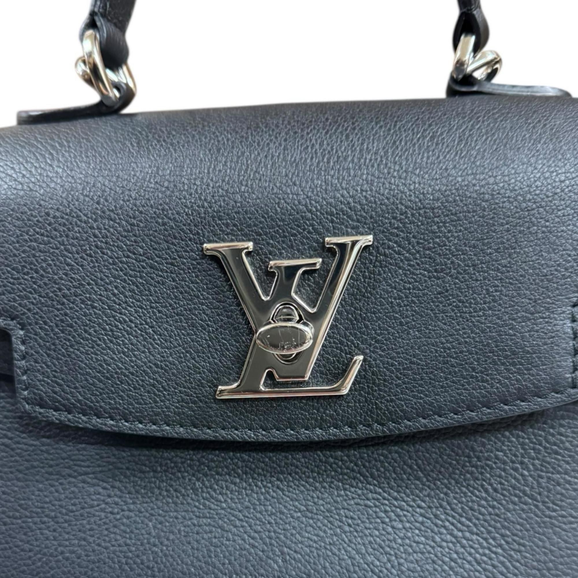 Louis Vuitton Louis Vuitton Lock Me Ever MINI Shoulder Bag, Leather, M20997, Black, Women's, LOUIS VUITTON Size ONE SIZE - 9 Thumbnail