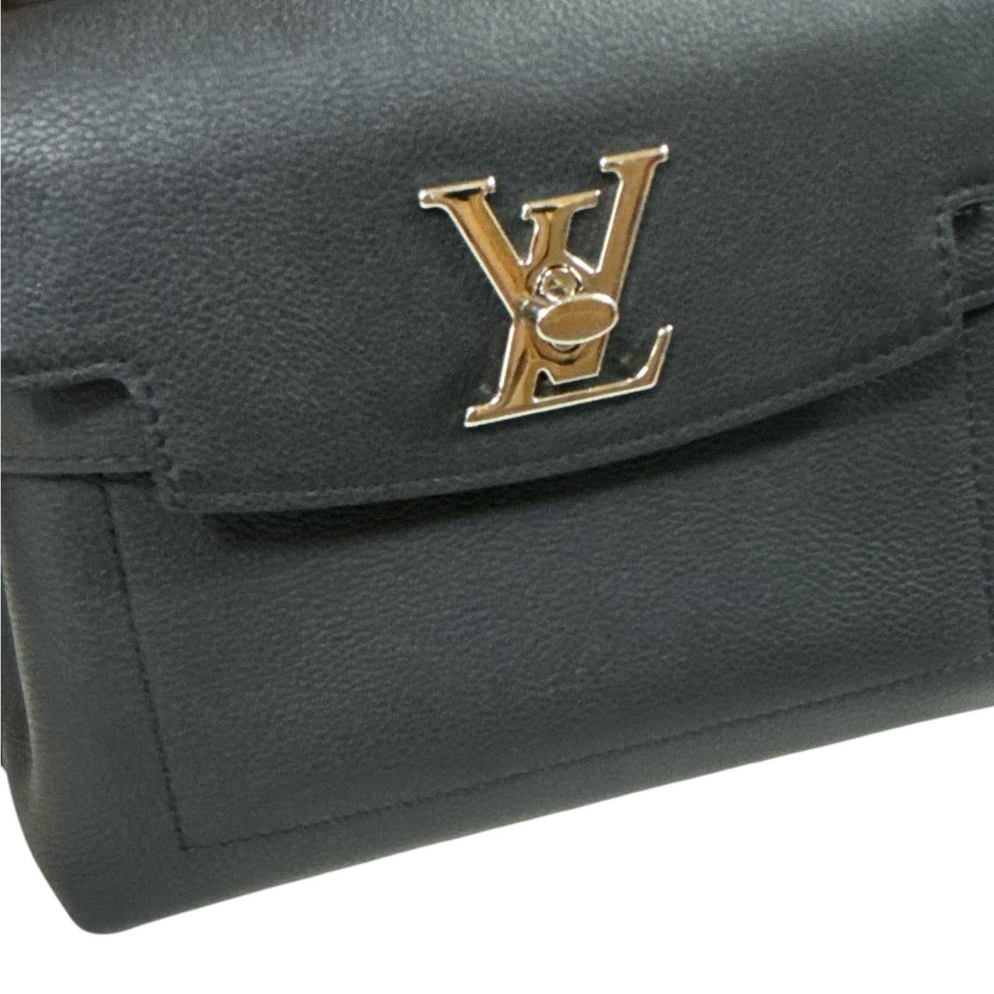 Louis Vuitton Louis Vuitton Lock Me Ever MINI Shoulder Bag, Leather, M20997, Black, Women's, LOUIS VUITTON Size ONE SIZE - 10 Thumbnail