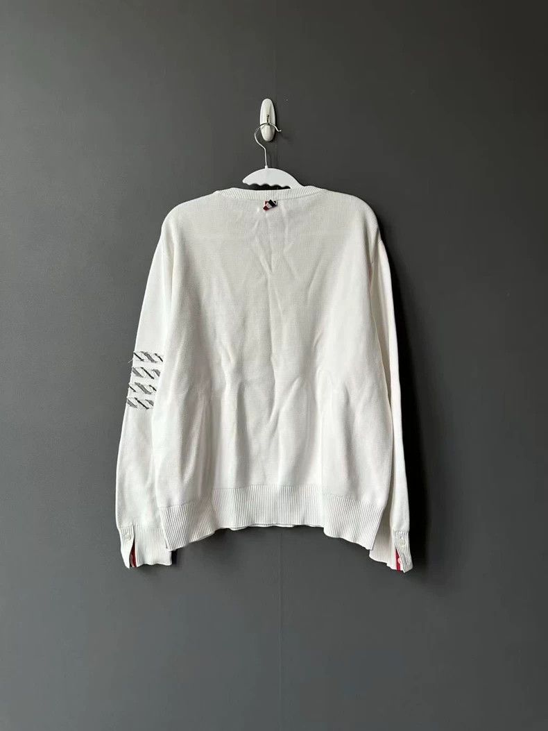 Thom Browne Thom Browne White Sweater - dmc Size US M / EU 48-50 / 2 - 2 Thumbnail