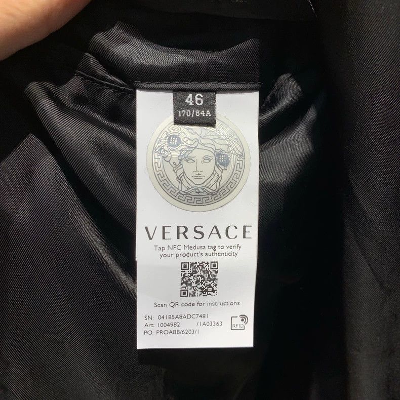 Versace Versace Spliced Leather Jacket Coat - dmc Size US M / EU 48-50 / 2 - 8 Thumbnail