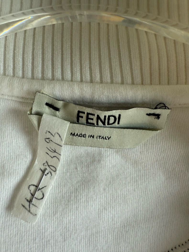Fendi Fendi White Zip Jacket E0291 - dmc Size US M / EU 48-50 / 2 - 3 Thumbnail