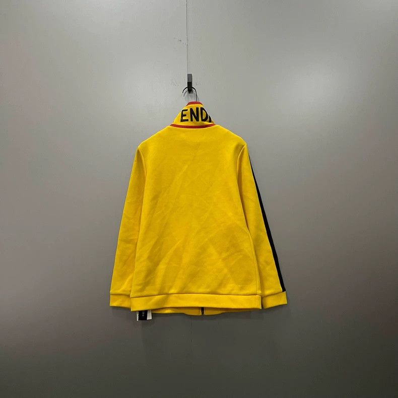 Fendi FENDI Black Yellow Shearling Logo Jacket - dmc Size US M / EU 48-50 / 2 - 2 Thumbnail