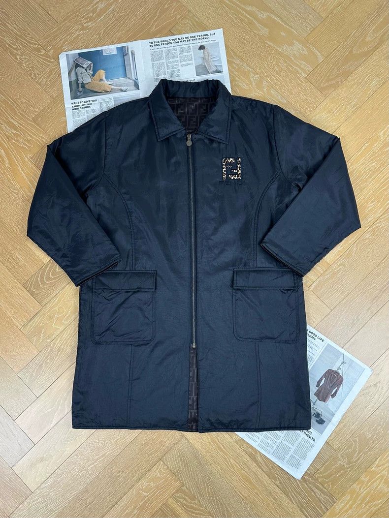 Fendi FENDI FF Logo Reversible Trench Coat - dmc Size US M / EU 48-50 / 2 - 2 Thumbnail