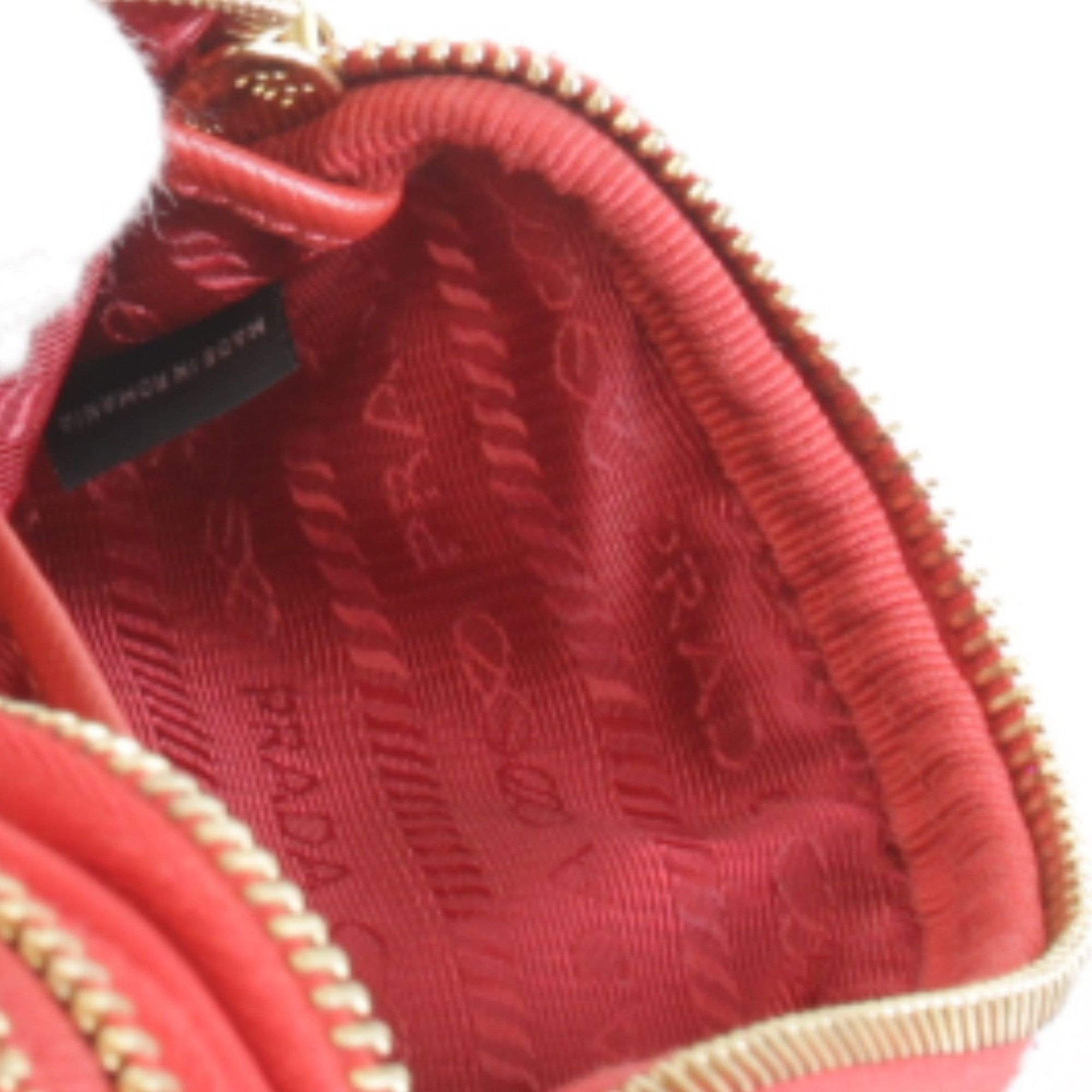 Prada Prada Mini 1NF861 Shoulder Bag Nylon Red Women's Size ONE SIZE - 11 Thumbnail