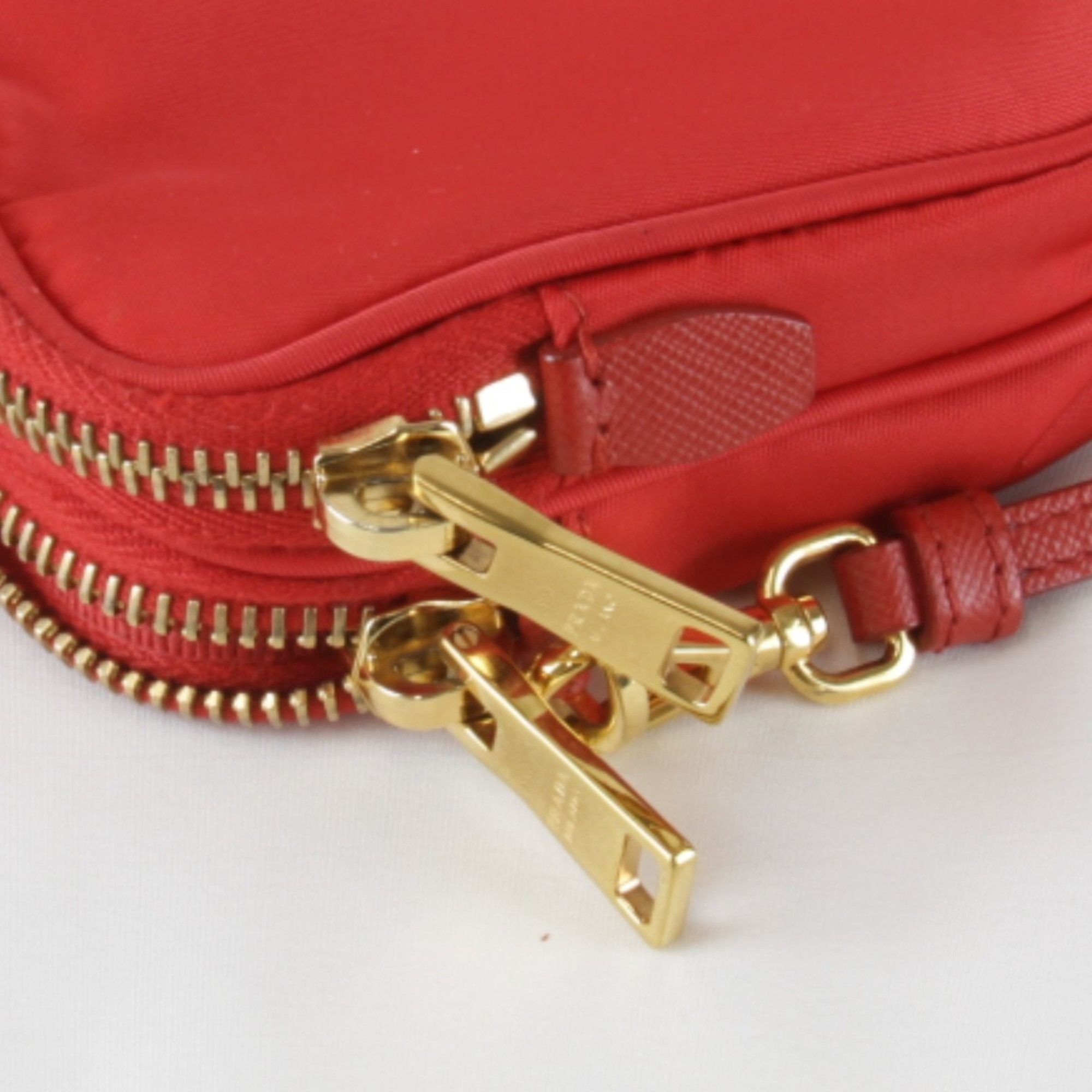 Prada Prada Mini 1NF861 Shoulder Bag Nylon Red Women's Size ONE SIZE - 12 Thumbnail