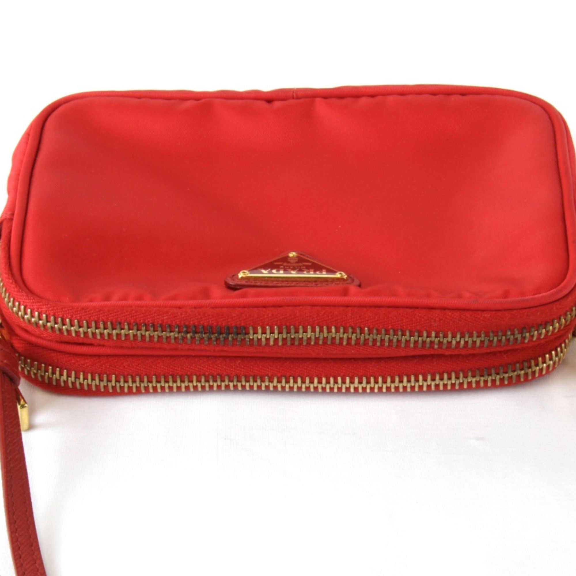 Prada Prada Mini 1NF861 Shoulder Bag Nylon Red Women's Size ONE SIZE - 6 Thumbnail