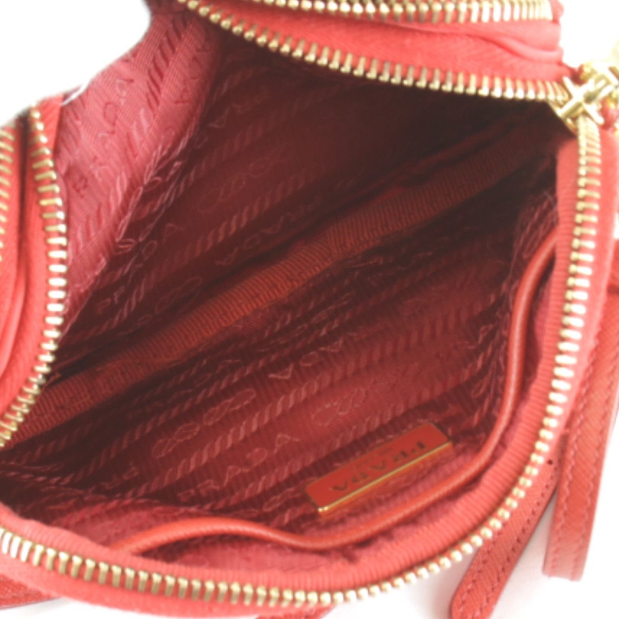 Prada Prada Mini 1NF861 Shoulder Bag Nylon Red Women's Size ONE SIZE - 8 Thumbnail