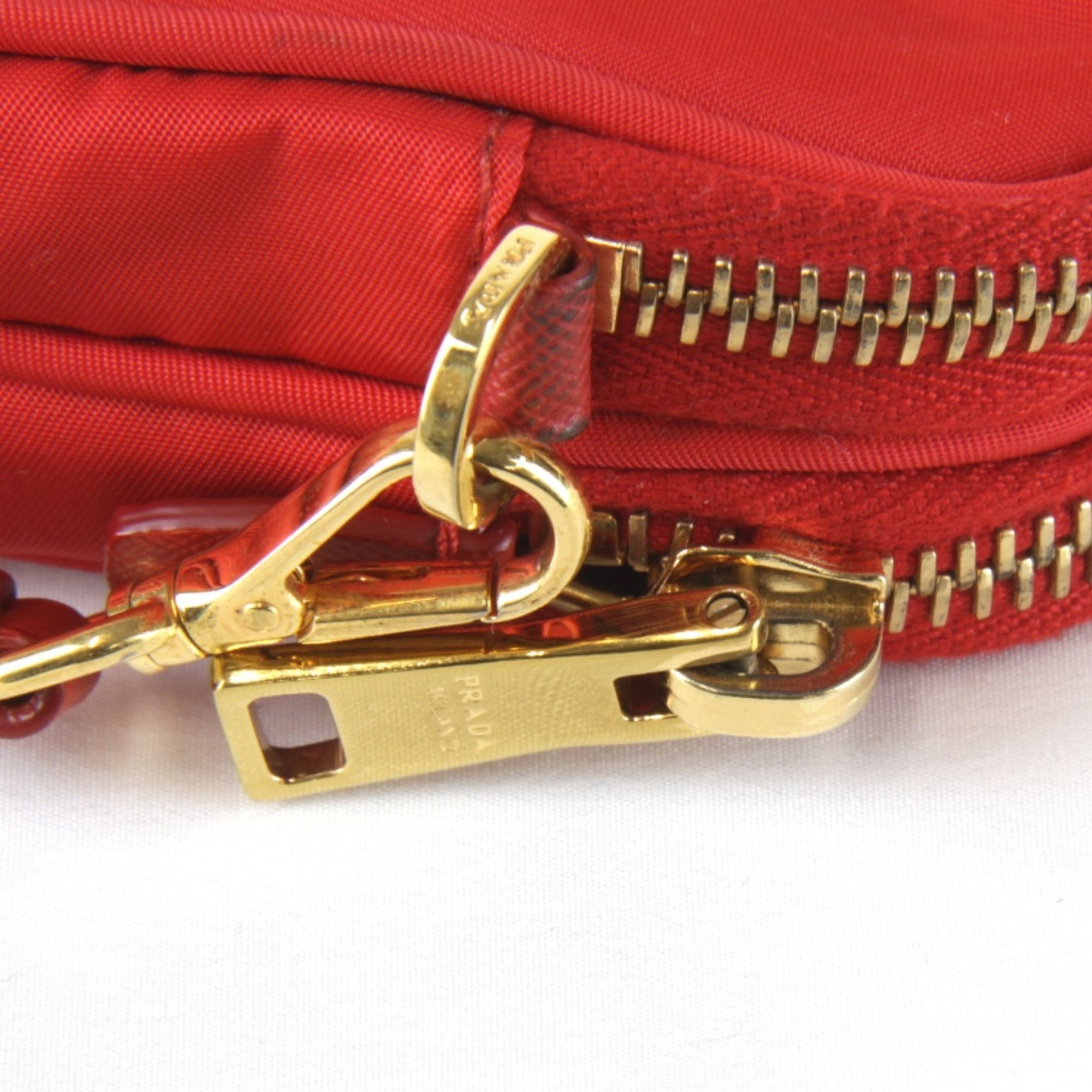 Prada Prada Mini 1NF861 Shoulder Bag Nylon Red Women's Size ONE SIZE - 14 Thumbnail