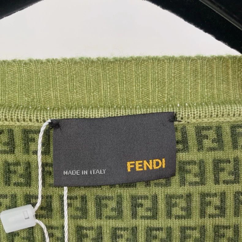 Fendi Fendi Green Knit Sweater Top - dmc Size US L / EU 52-54 / 3 - 5 Thumbnail