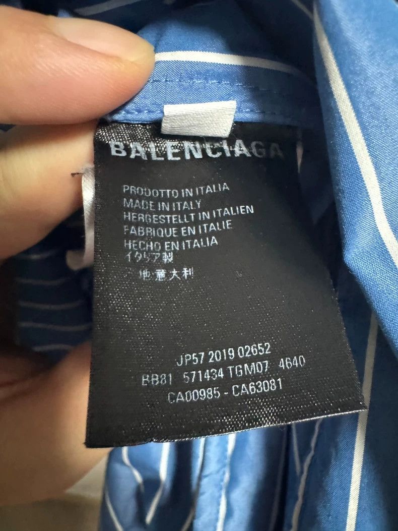 Balenciaga Balenciaga Blue Stripe Light Jacket - dmc Size US L / EU 52-54 / 3 - 4 Thumbnail