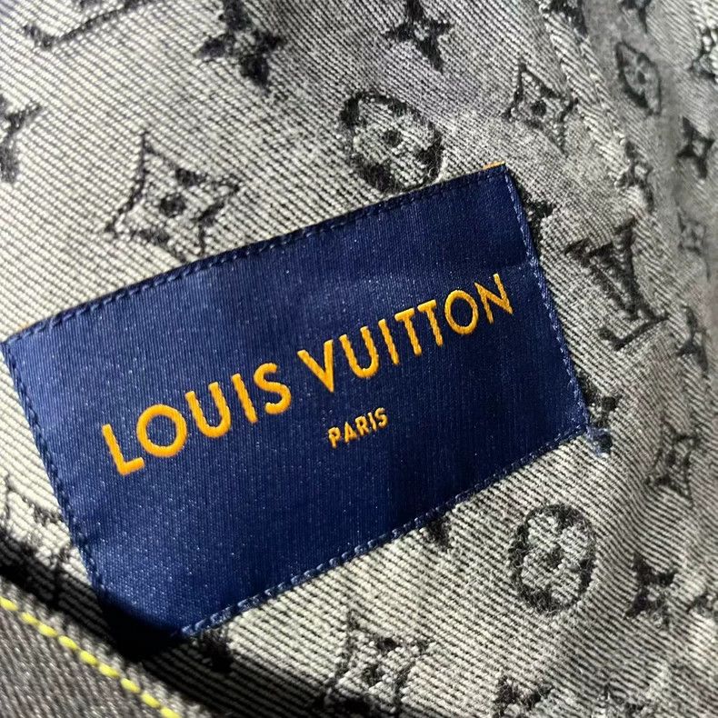 Louis Vuitton Louis Vuitton Black Denim Patchwork Jacket - dmc Size US L / EU 52-54 / 3 - 3 Thumbnail