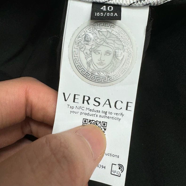 Versace Versace Baroque Black Trench Coat - dmc Size US M / EU 48-50 / 2 - 4 Thumbnail