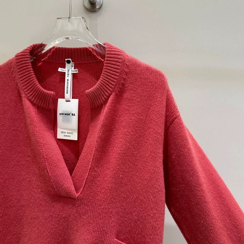 Hermes Hermes Solid V-neck Cashmere Sweater - dmc Size US M / EU 48-50 / 2 - 3 Thumbnail