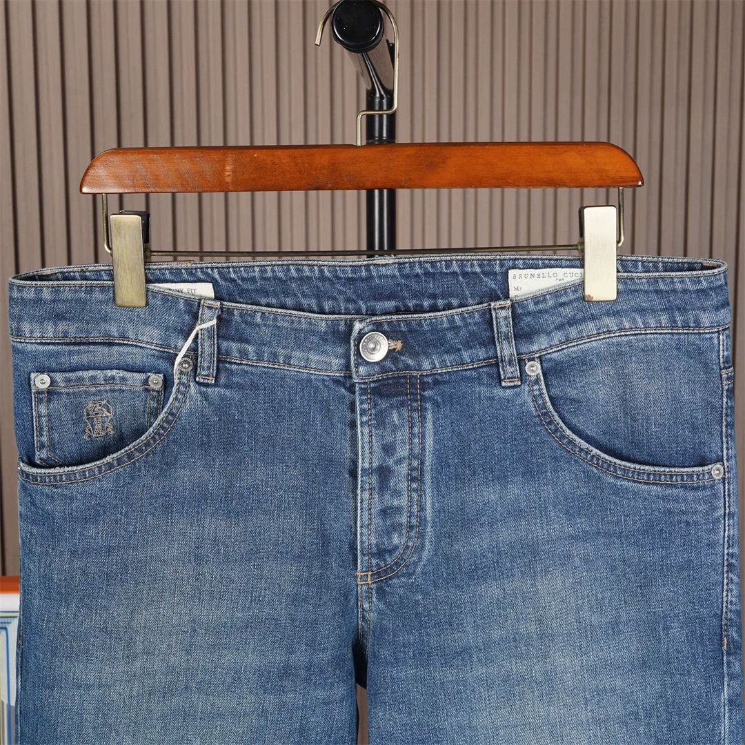 Brunello Cucinelli Brunello Cucinelli Men's Slim Straight Jeans - dmc Size US 36 / EU 52 - 3 Thumbnail