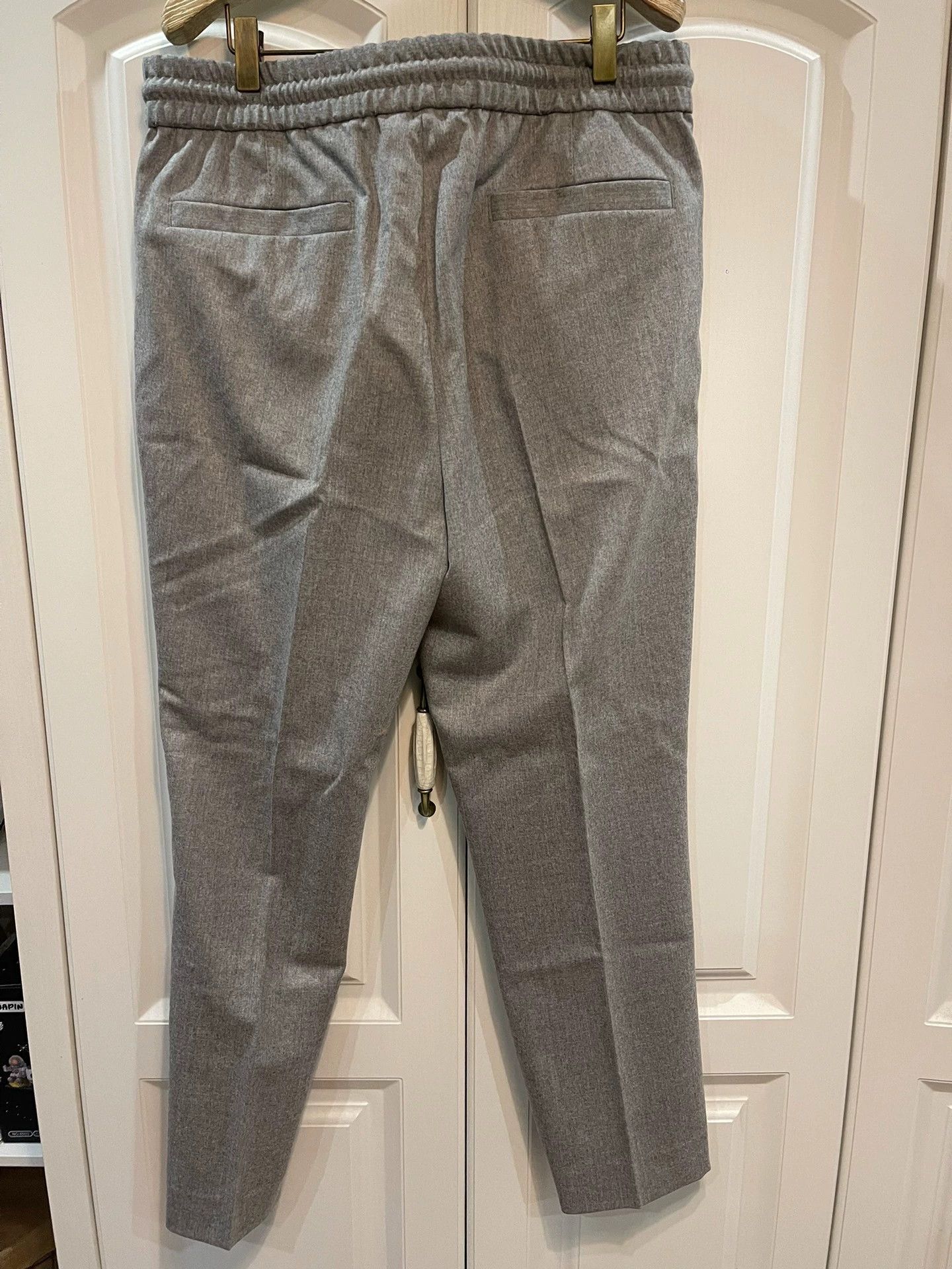 Brunello Cucinelli Brunello Cucinelli Gray Wool Trousers Size 48 - dmc Size US 34 / EU 50 - 2 Thumbnail
