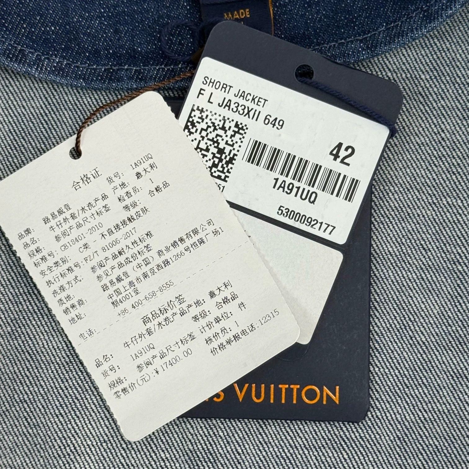 Louis Vuitton LV Washed Blue Denim Jacket Metal Logo - dmc Size US M / EU 48-50 / 2 - 7 Thumbnail