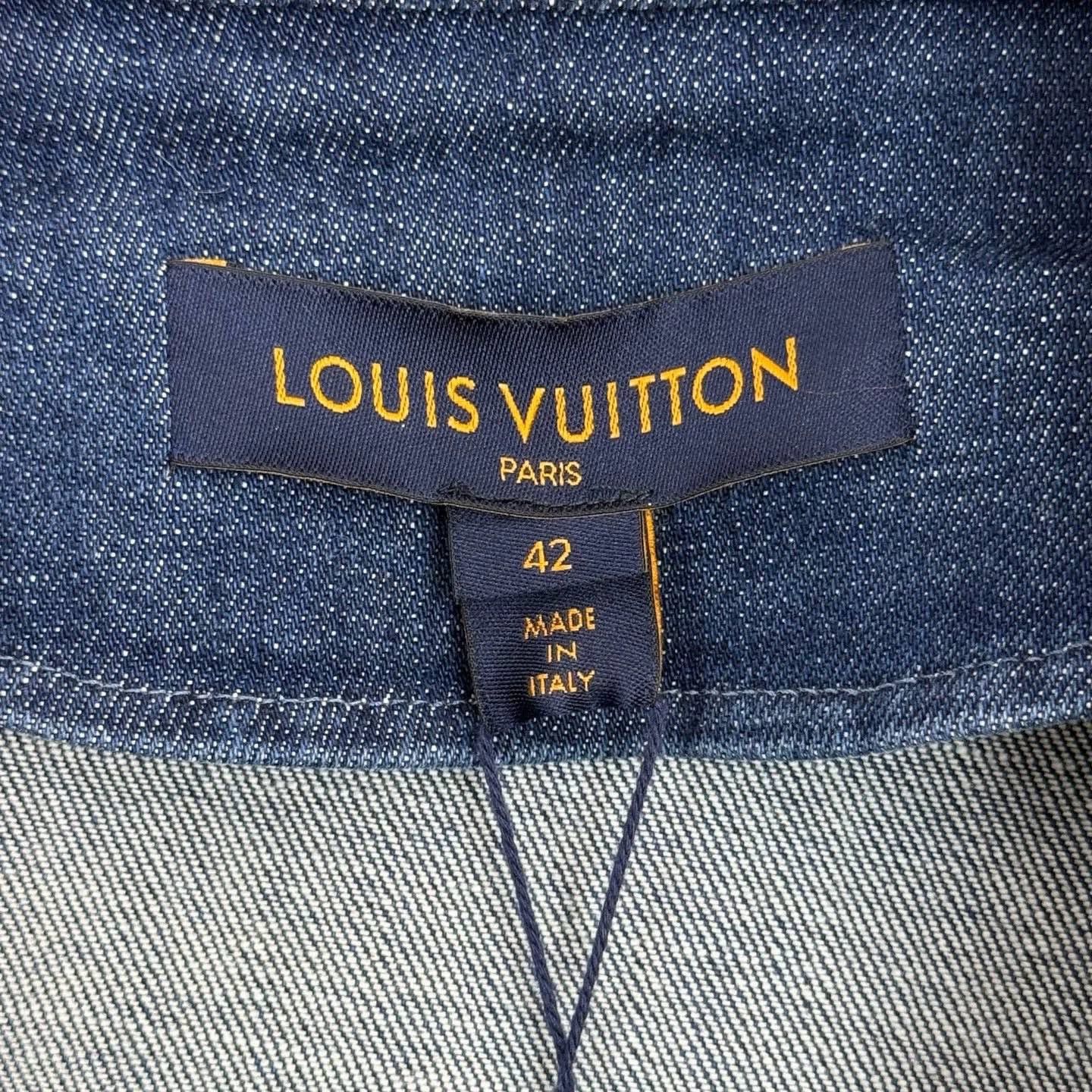 Louis Vuitton LV Washed Blue Denim Jacket Metal Logo - dmc Size US M / EU 48-50 / 2 - 5 Thumbnail