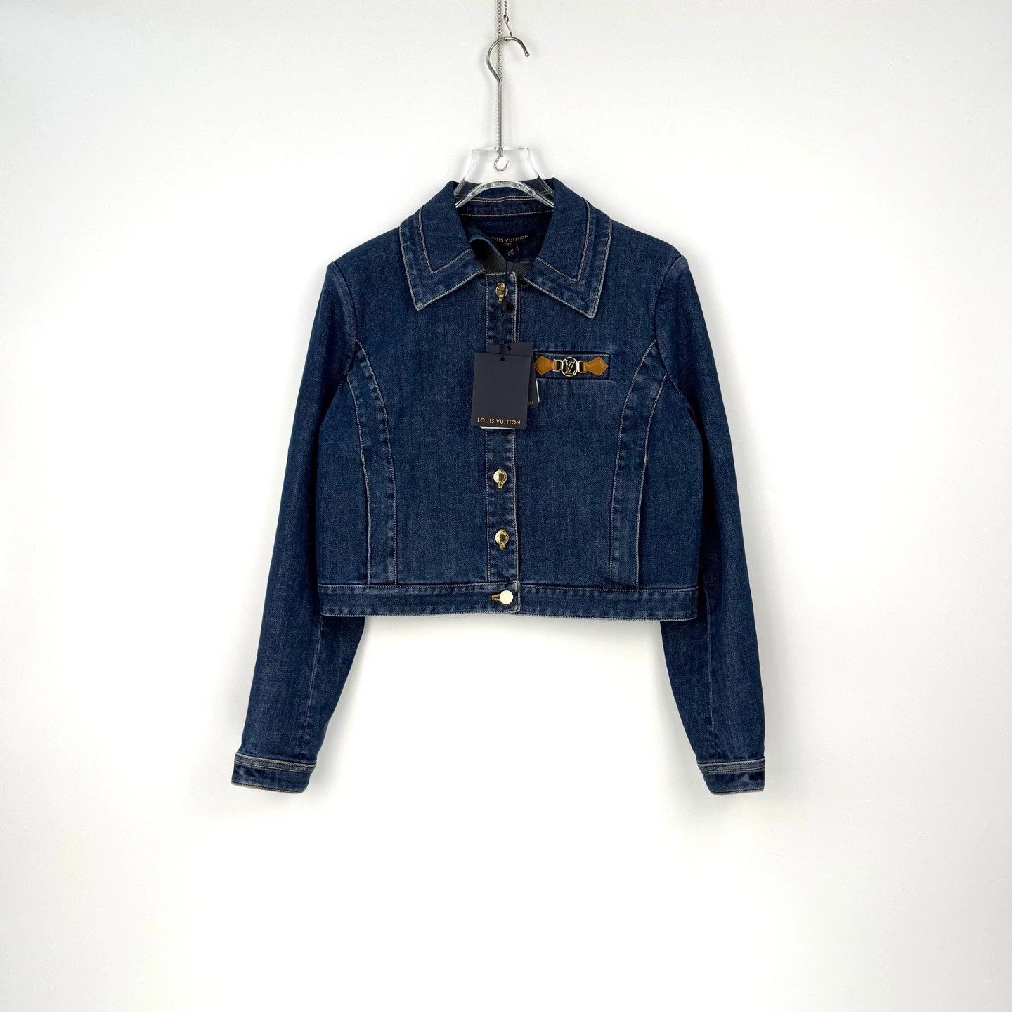 Louis Vuitton LV Washed Blue Denim Jacket Metal Logo - dmc Size US M / EU 48-50 / 2 - 3 Thumbnail