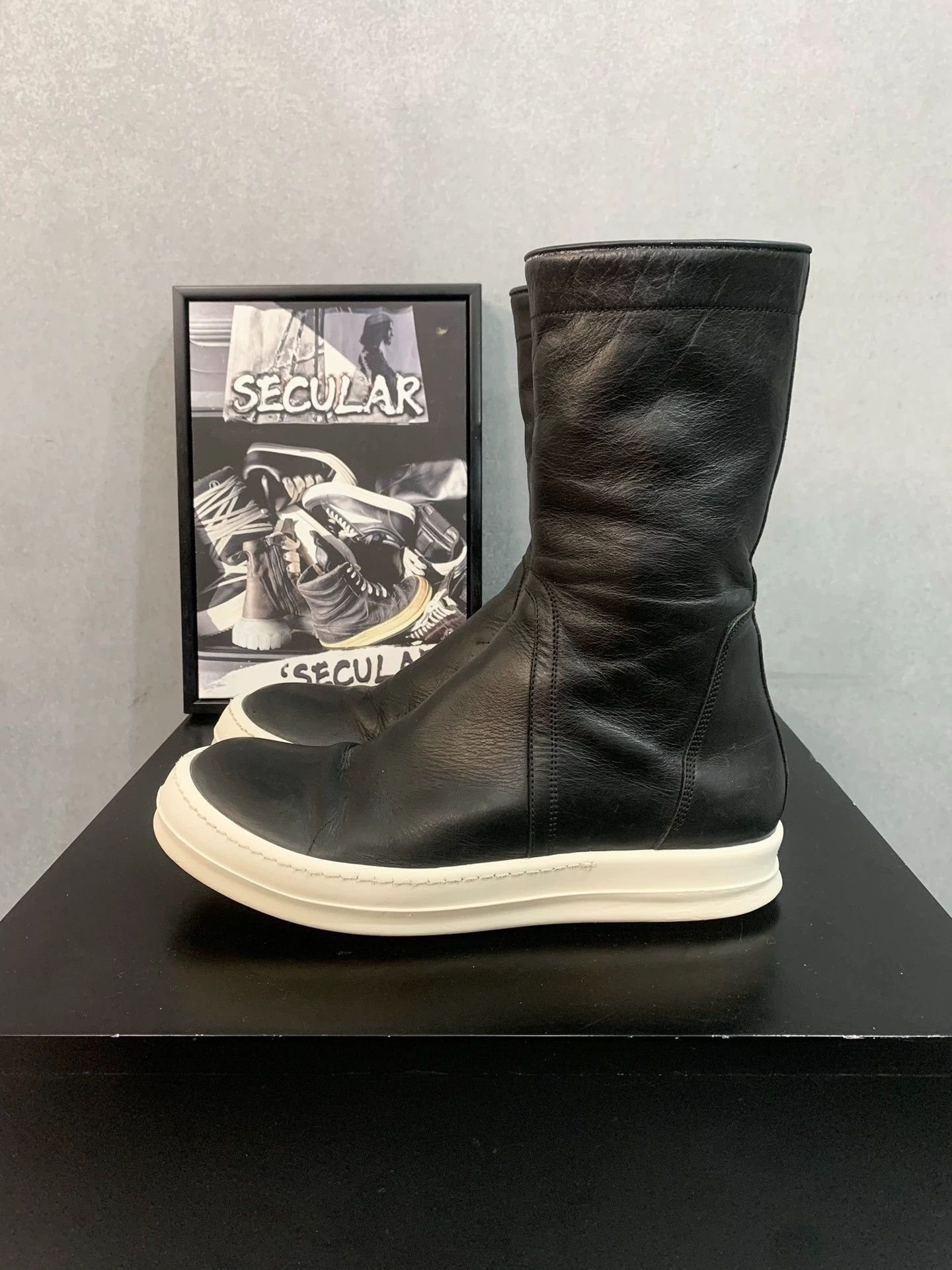 Rick Owens Rick Owens RO Leather Creeper Boots - dmc Size US 7 / EU 40 - 2 Thumbnail