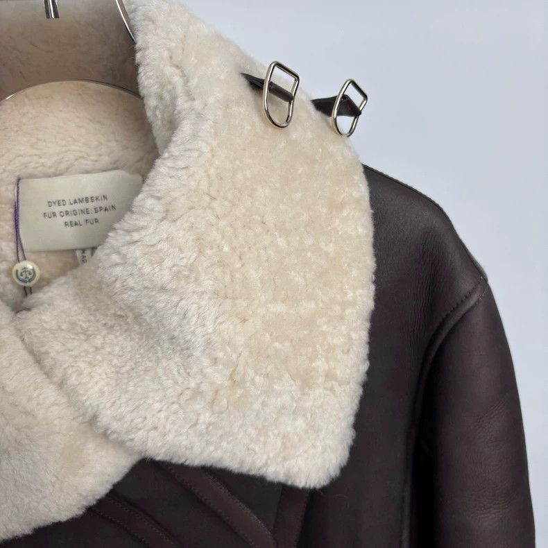 Hermes Hermes Mocha Shearling Collar Short Coat - dmc Size US S / EU 44-46 / 1 - 6 Thumbnail