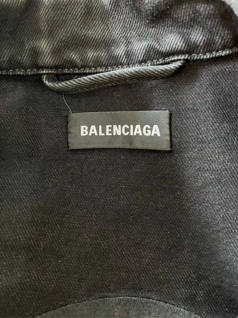 Balenciaga Balenciaga Back Logo Denim Jacket - dmc Size US M / EU 48-50 / 2 - 3 Thumbnail