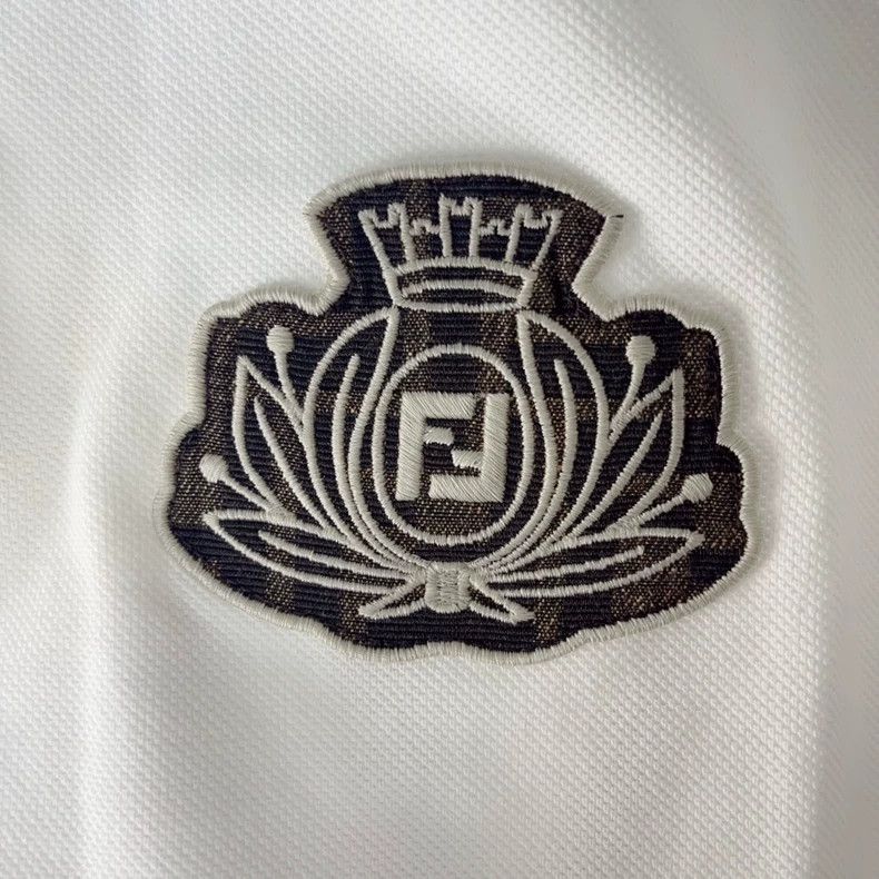 Fendi FENDI Double F Collar Embroidered Polo - dmc Size US M / EU 48-50 / 2 - 3 Thumbnail