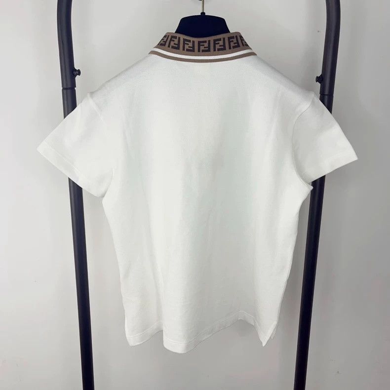 Fendi FENDI Double F Collar Embroidered Polo - dmc Size US M / EU 48-50 / 2 - 2 Thumbnail
