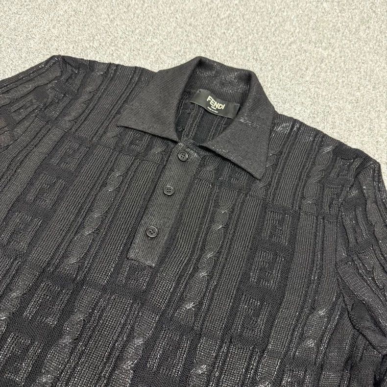 Fendi Fendi Black Short Sleeve Polo Shirt - dmc Size US M / EU 48-50 / 2 - 3 Thumbnail