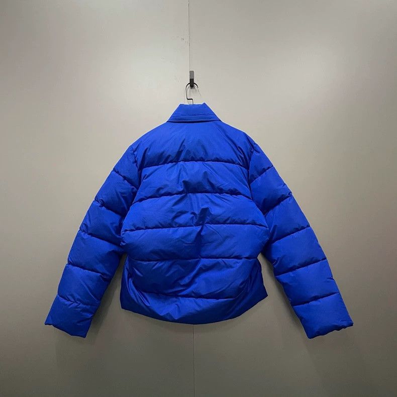 Balenciaga Balenciaga Blue Logo Print Down Jacket - dmc Size US L / EU 52-54 / 3 - 3 Thumbnail
