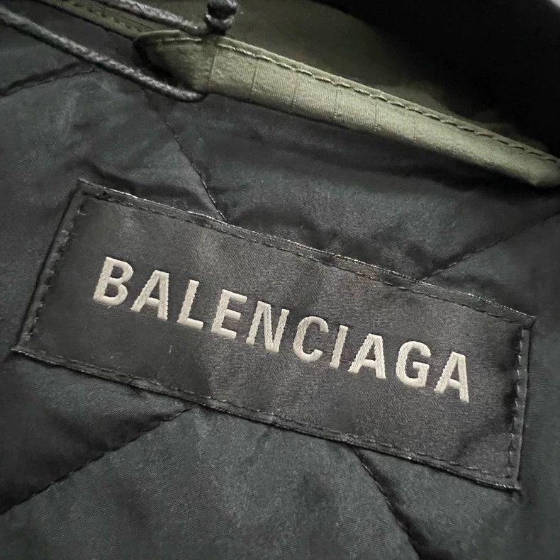Balenciaga Balenciaga Olive Embroidered Logo Jacket - dmc Size US M / EU 48-50 / 2 - 3 Thumbnail