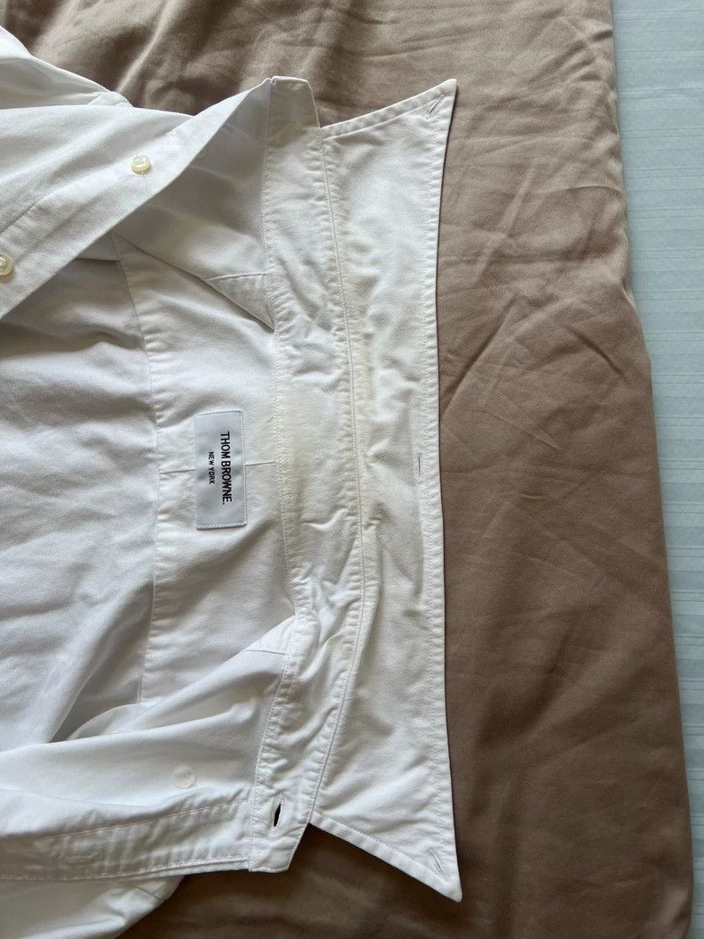 Thom Browne Thom Browne White Striped Shirt - dmc Size US S / EU 44-46 / 1 - 7 Thumbnail